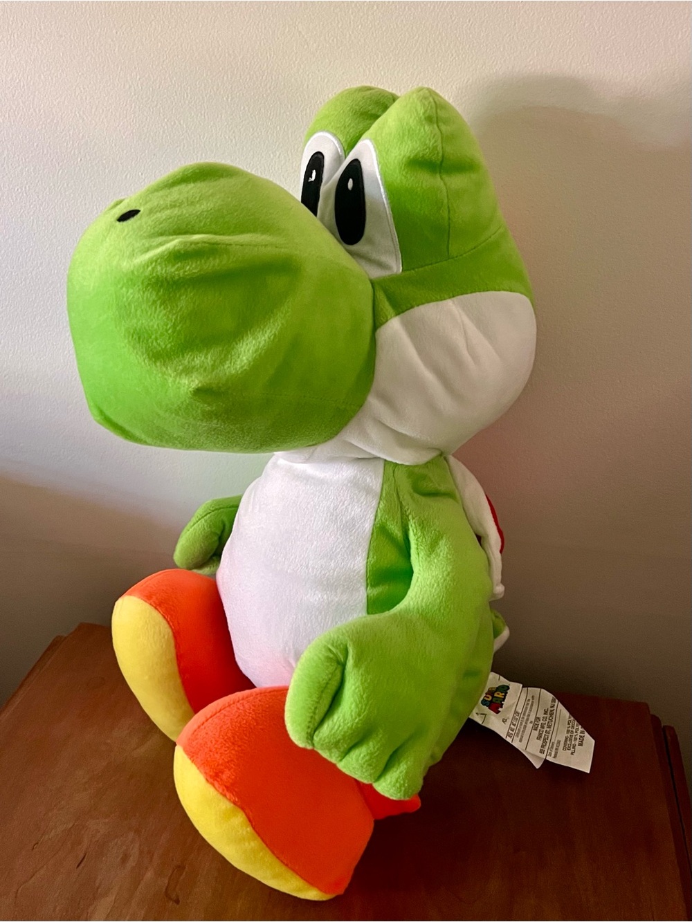 Nintendo Super Mario 20" Yoshi Cuddle Plush Pillow Buddy with Storage Pocket
